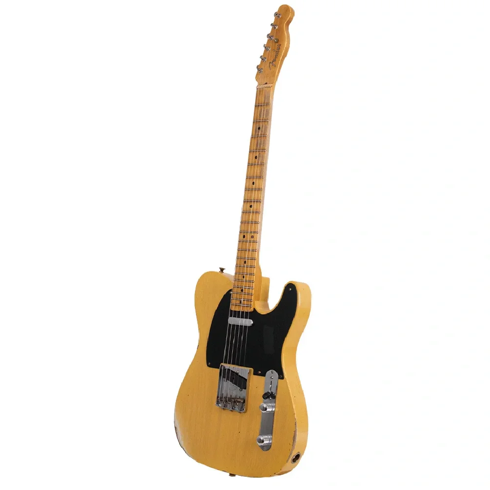 Fender Custom Shop 1951 Nocaster Relic Akçaağaç Klavye Faded Aged Nocaster Blonde Elektro Gitar