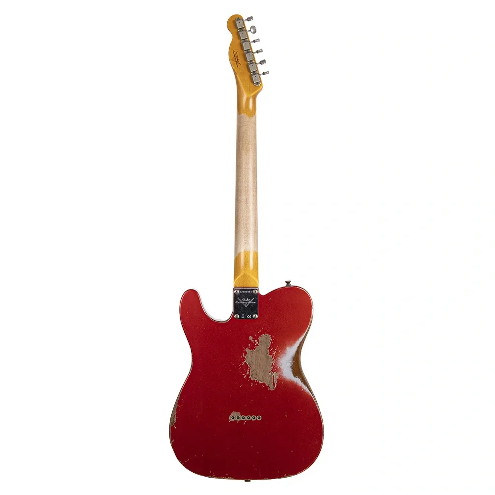 Fender Custom Shop 1961 Telecaster Heavy Relic Gülağacı Klavye Faded Aged Candy Apple Red Elektro Gitar