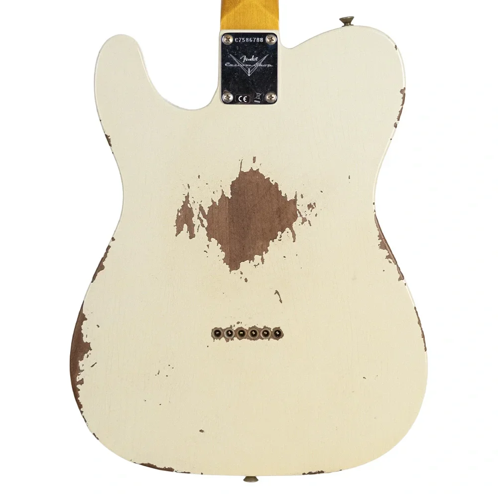 Fender Custom Shop 1961 Telecaster Heavy Relic Gülağacı Klavye Faded Aged Tomatillo Green Elektro Gitar