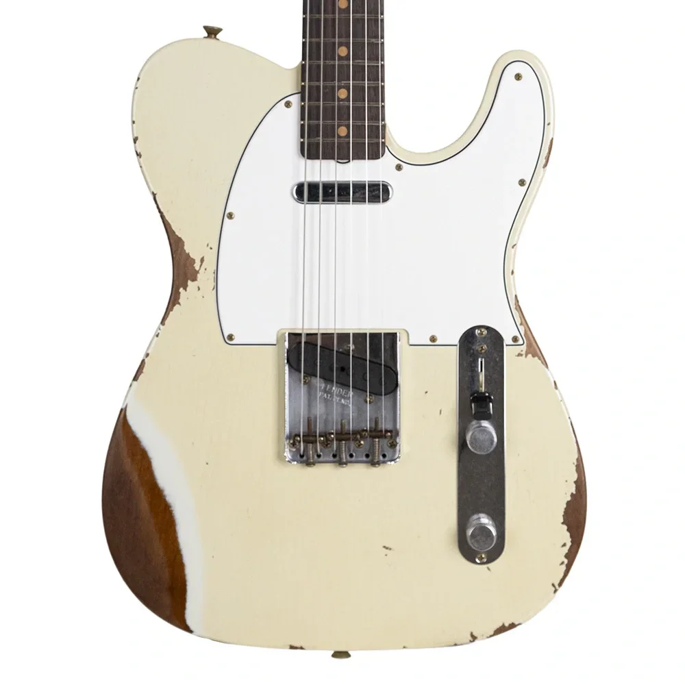 Fender Custom Shop 1961 Telecaster Heavy Relic Gülağacı Klavye Faded Aged Tomatillo Green Elektro Gitar