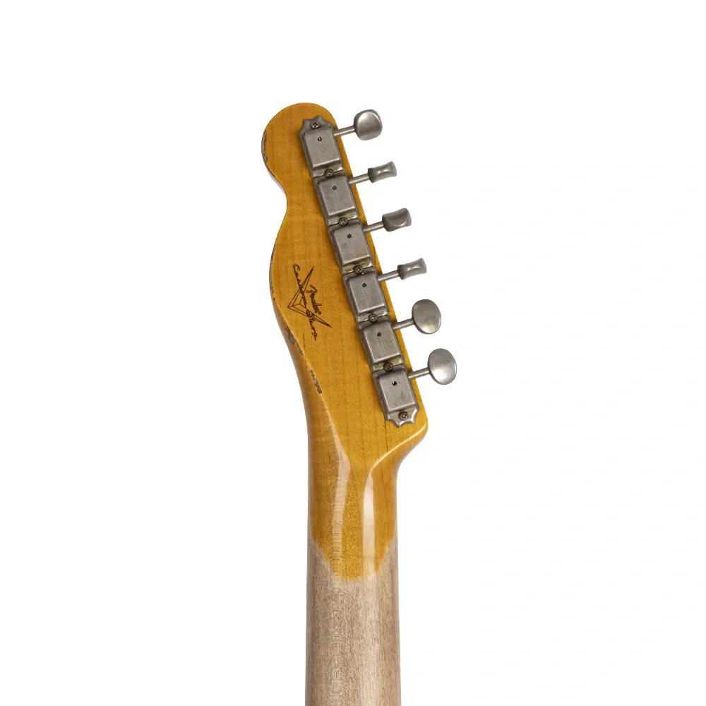 Fender Custom Shop 1961 Telecaster Heavy Relic Gülağacı Klavye Faded Aged Tomatillo Green Elektro Gitar