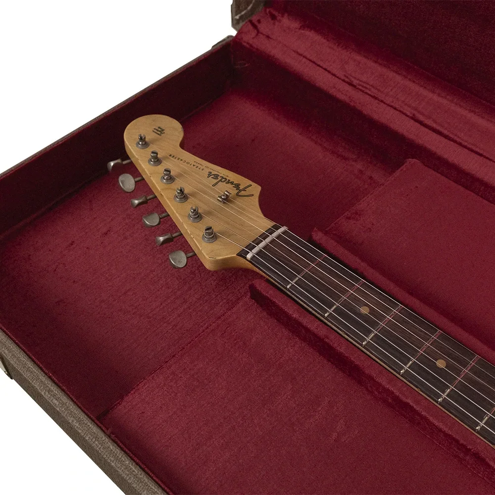 Fender Custom Shop 1962 Stratocaster Relic Gülağacı Klavye Aged Lake Placid Blue Elektro Gitar