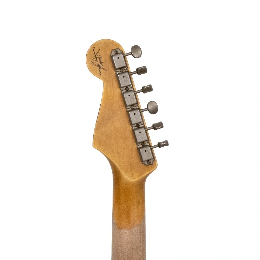 Fender Custom Shop 1962 Stratocaster Relic Gülağacı Klavye Aged Olympic White Elektro Gitar