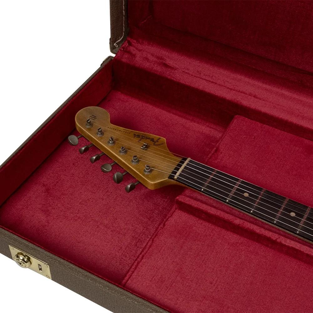 Fender Custom Shop 1962 Stratocaster Relic Gülağacı Klavye Aged Olympic White Elektro Gitar