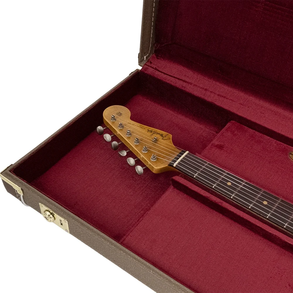 Fender Custom Shop 1962 Stratocaster Relic Gülağacı Klavye Aged Seminole Red Elektro Gitar