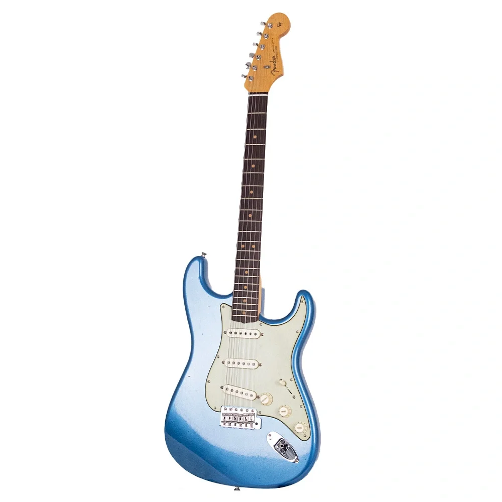 Fender Custom Shop Limited Edition 1963 Stratocaster Journeyman Relic Aged Lake Placid Blue Elektro Gitar