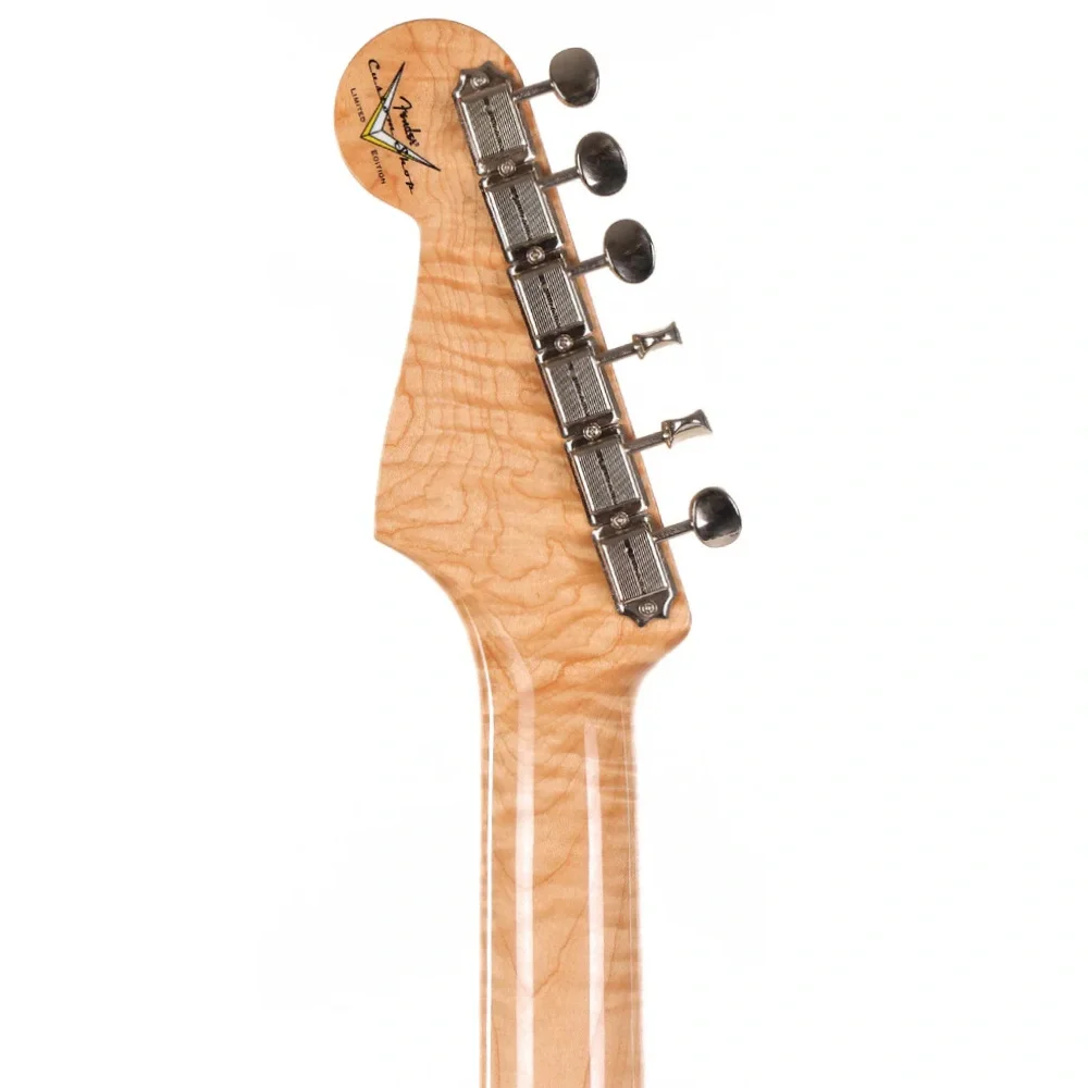 FENDER Custom Shop Limited Edition 1965 Stratocaster NOS Akçaağaç Klavye Aged Blue Ice Metallic Elektro Gitar