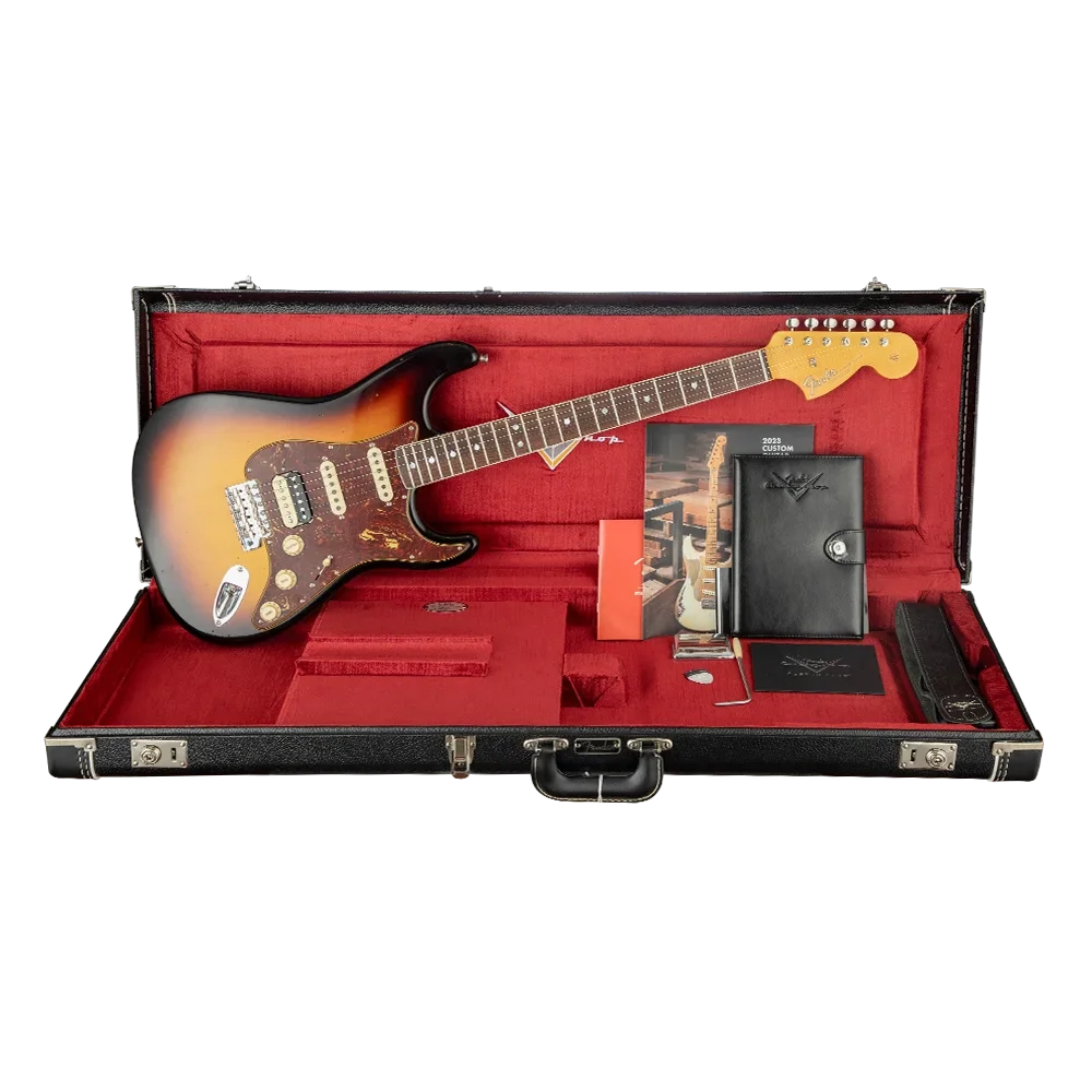 Fender Custom Shop Limited 1967 Stratocaster HSS Journeyman Relic 3 Ton Sunburst Elektro Gitar