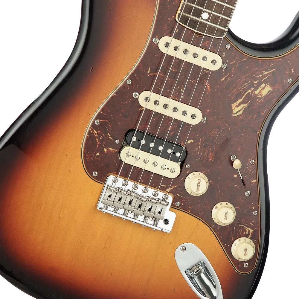 Fender Custom Shop Limited 1967 Stratocaster HSS Journeyman Relic 3 Ton Sunburst Elektro Gitar