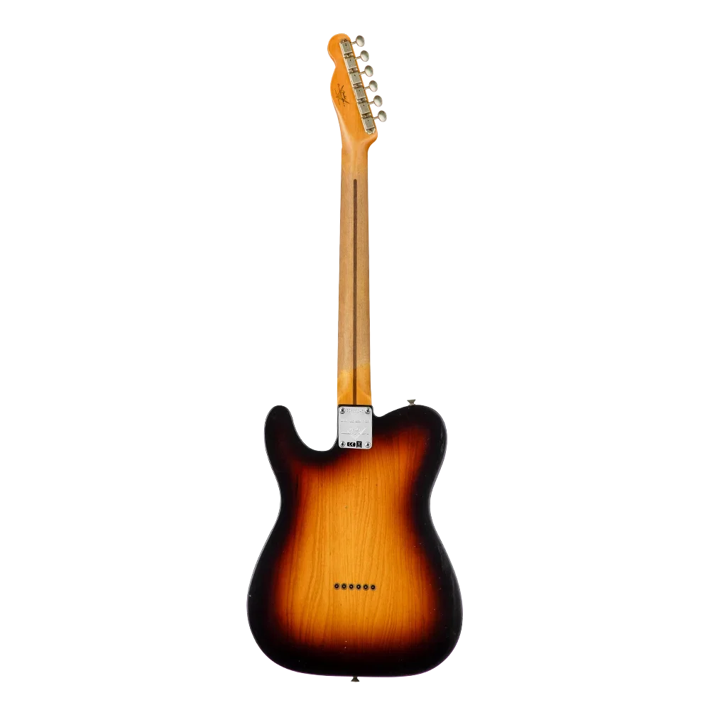 Fender Custom Shop Limited 1955 Telecaster Journeyman Relic Wide Fade 2 Ton Sunburst Elektro Gitar