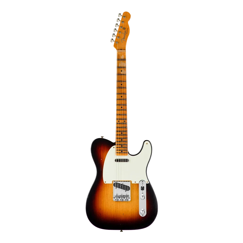 Fender Custom Shop Limited 1955 Telecaster Journeyman Relic Wide Fade 2 Ton Sunburst Elektro Gitar