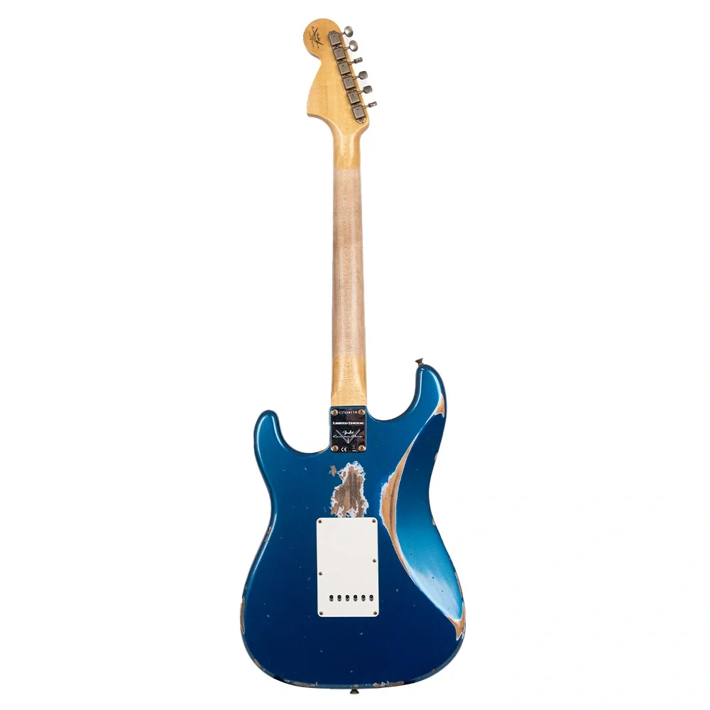 Fender Custom Shop Limited Edition 1967 Stratocaster HSS Heavy Relic Aged Aquamarine Metallic Elektro Gitar