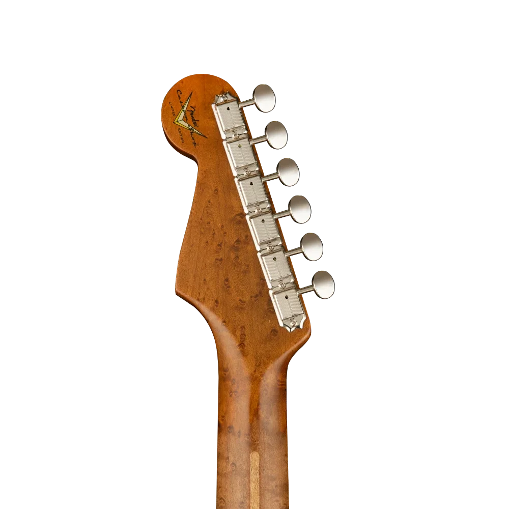 Fender Custom Shop Limited Edition Roasted 1956 Stratocaster Relic Akçaağaç Klavye Black Elektro Gitar