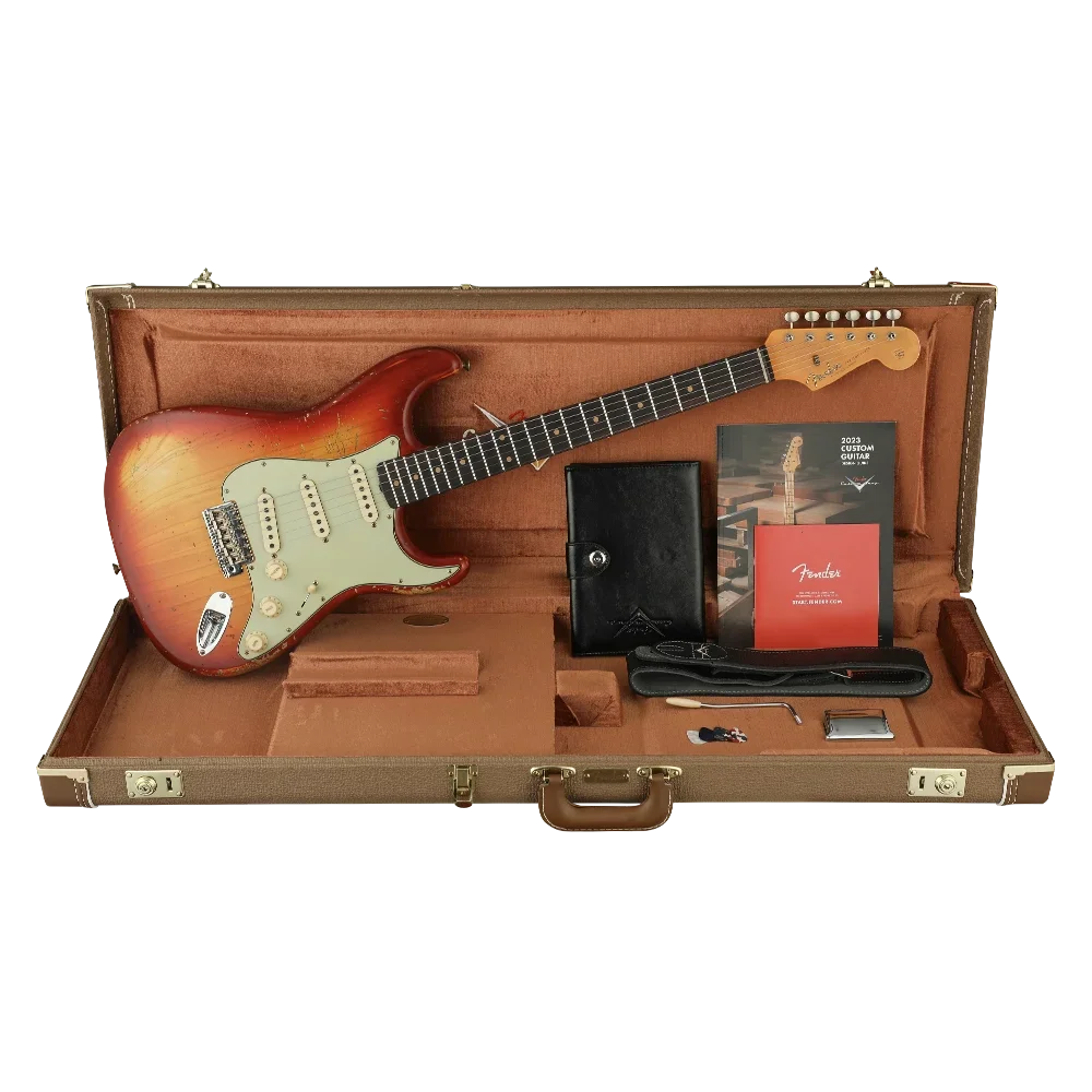 Fender Custom Shop LTD 1962 Stratocaster Heavy Relic Aged Cherry Sunburst Elektro Gitar