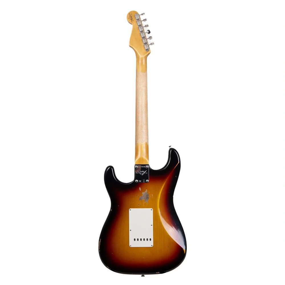 Fender Custom Shop Late 1962 Stratocaster Relic Gülağacı Klavye 3 Color Sunburst Elektro Gitar
