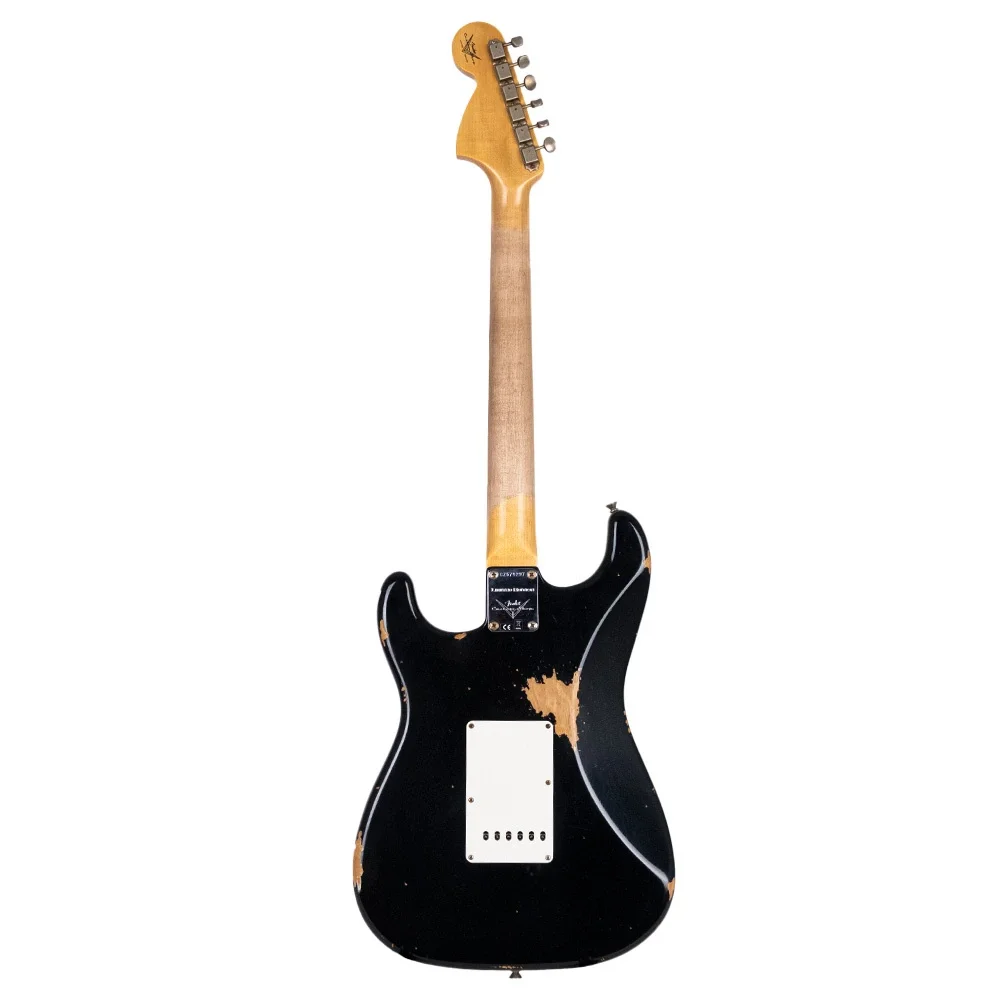 Fender Custom Shop Limited Edition 1967 Stratocaster HSS Relic Aged Black Elektro Gitar