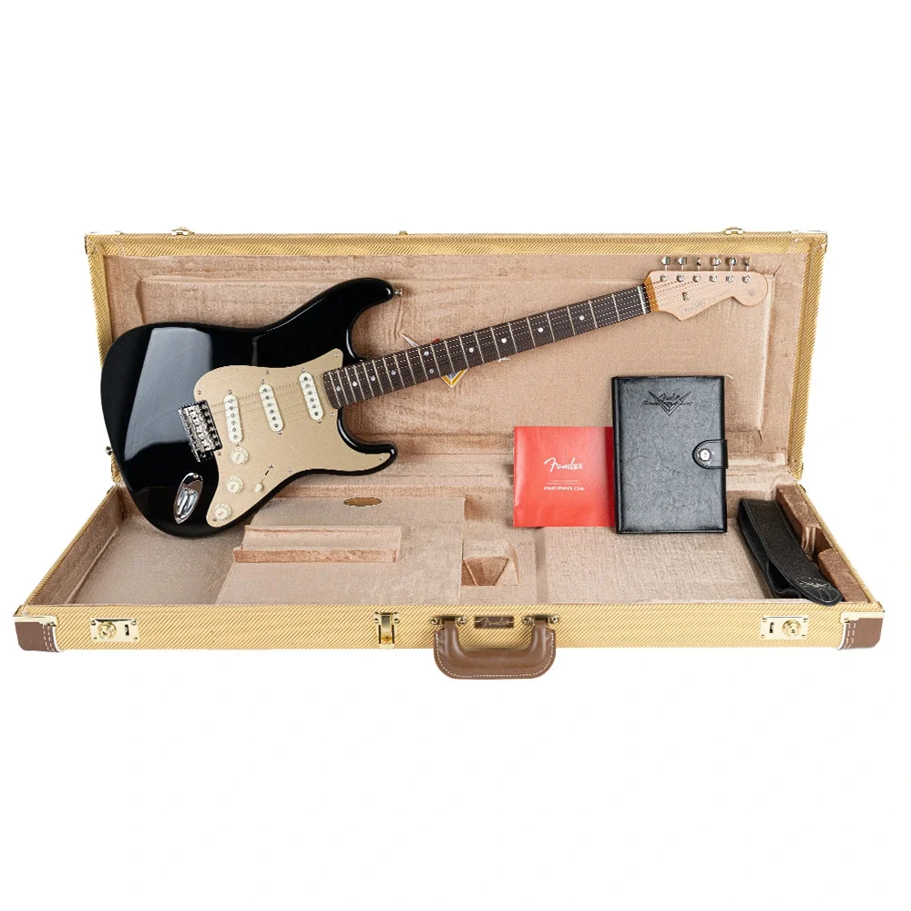 Fender Custom Shop Limited Edition Roasted Stratocaster Special NOS Gülağacı Klavye Aged Black Elektro Gitar