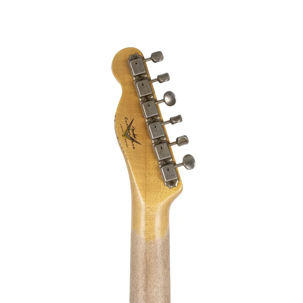 Fender Custom Shop Limited Edition 1960 Telecaster Custom Relic Gülağacı Klavye Chocolate 3 Ton Sunburst Elektro Gitar