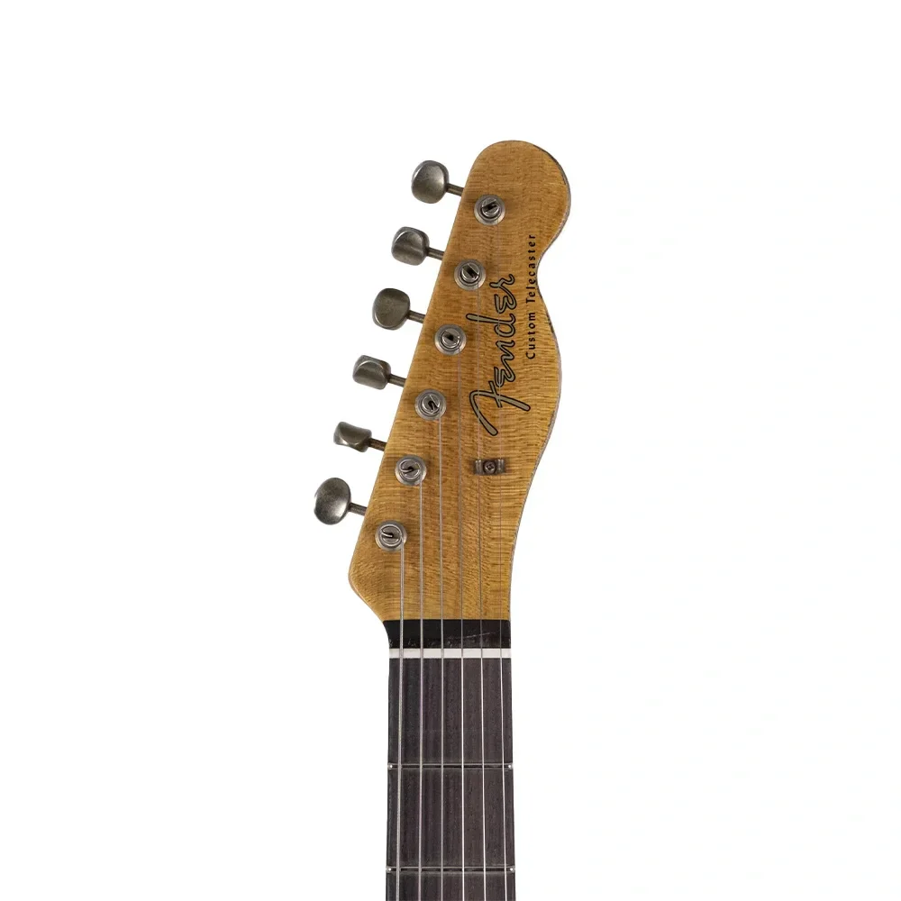 Fender Custom Shop Limited Edition 1960 Telecaster Custom Relic Gülağacı Klavye Chocolate 3 Ton Sunburst Elektro Gitar