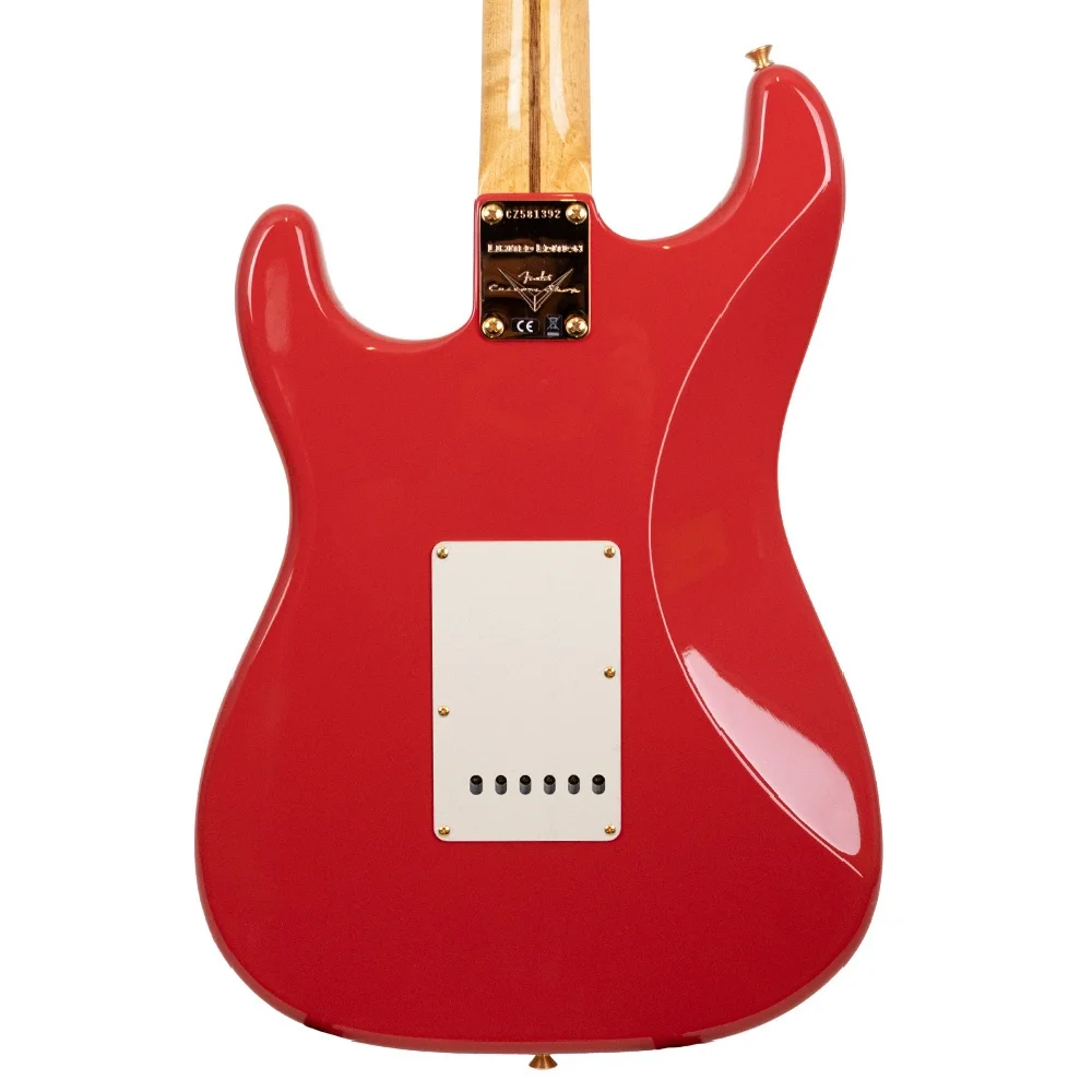 Fender Custom Shop Limited Edition 1959 Stratocaster NOS Birdseye Akçaağaç Sap Gold HW Fiesta Red Elektro Gitar