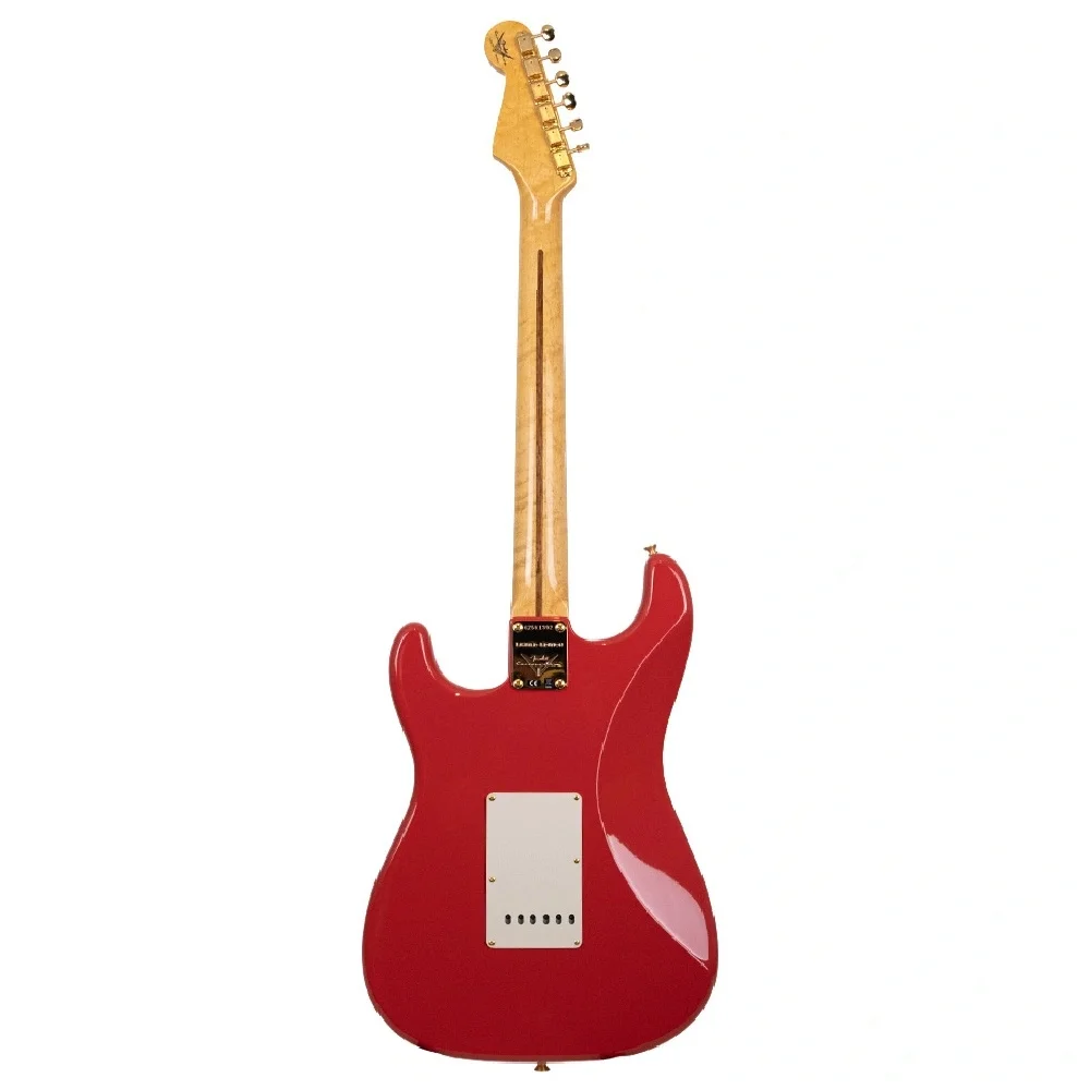 Fender Custom Shop Limited Edition 1959 Stratocaster NOS Birdseye Akçaağaç Sap Gold HW Fiesta Red Elektro Gitar