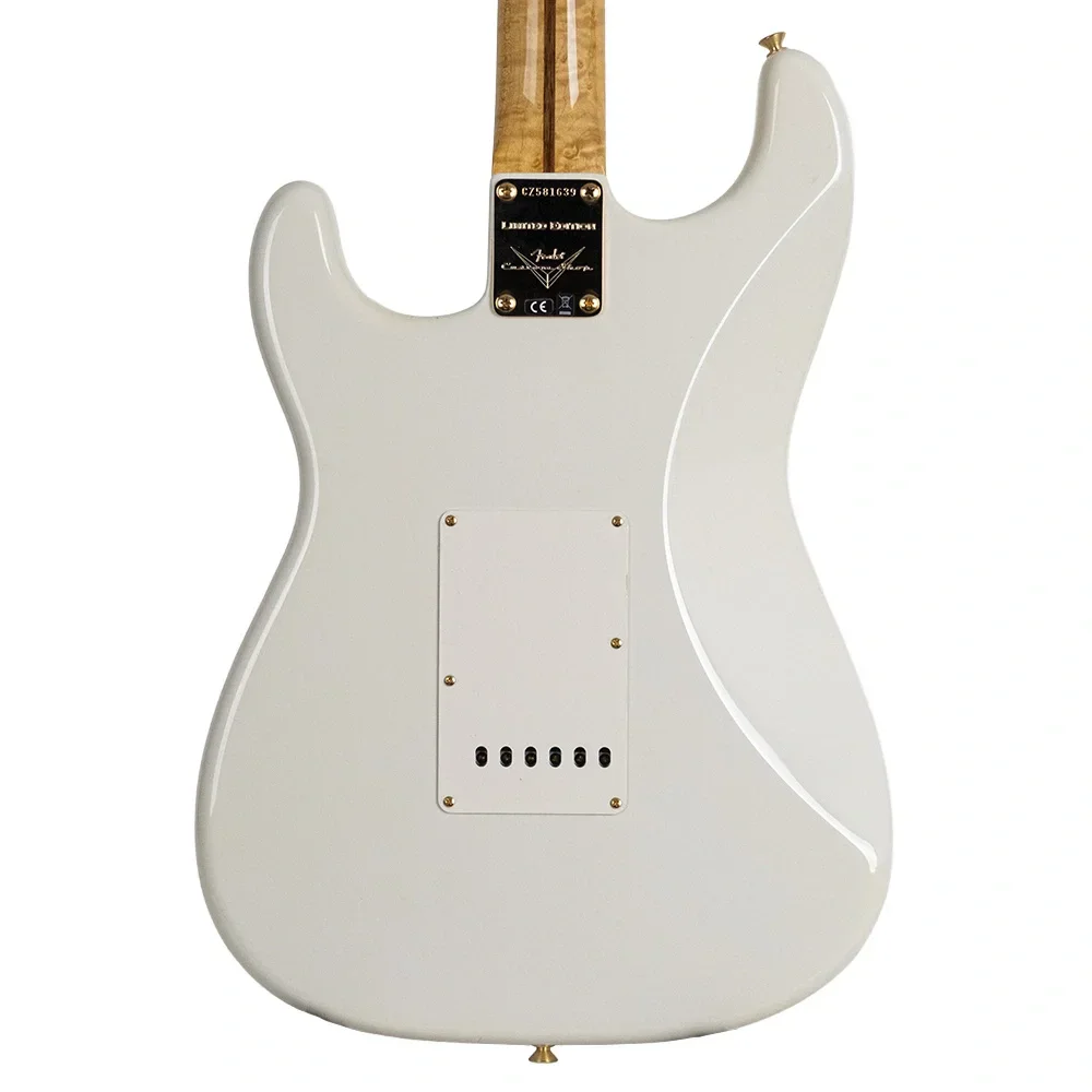 Fender Custom Shop Limited Edition 1959 Stratocaster NOS Gold HW Aged Olympic White Elektro Gitar
