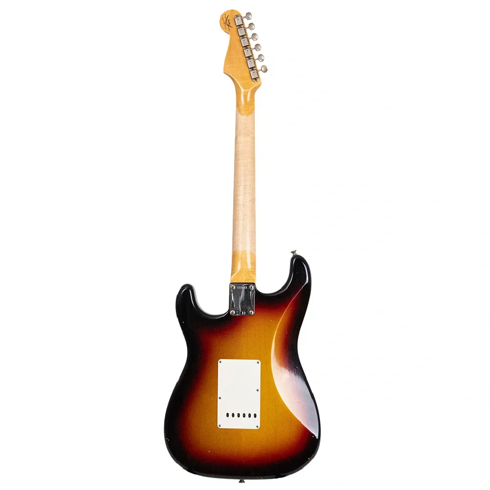 Fender Custom Shop Limited Edition L Series Fat 1964 Stratocaster Journeyman Relic 3 Ton Sunburst Elektro Gitar