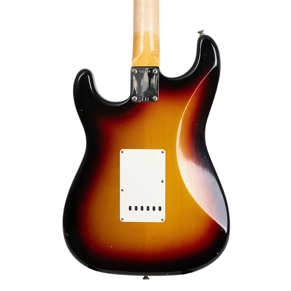Fender Custom Shop Limited Edition L Series Fat 1964 Stratocaster Journeyman Relic 3 Ton Sunburst Elektro Gitar
