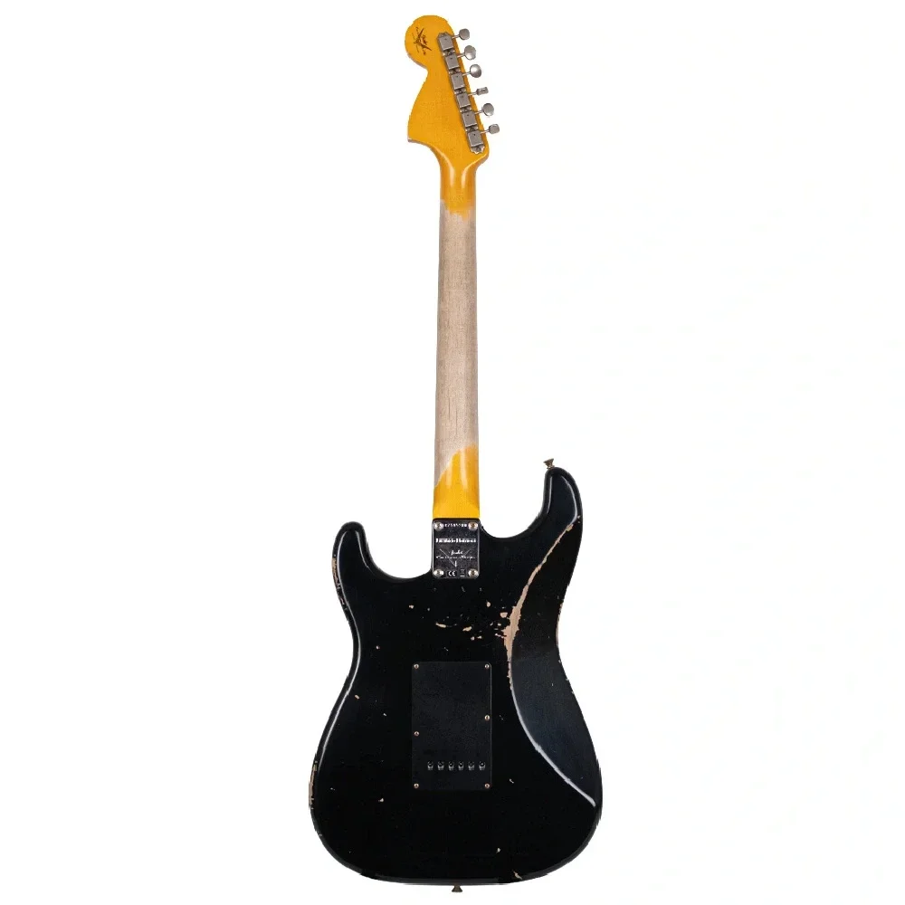 Fender Custom Shop Limited Edition 1967 HSS Stratocaster Relic Aged Black Elektro Gitar