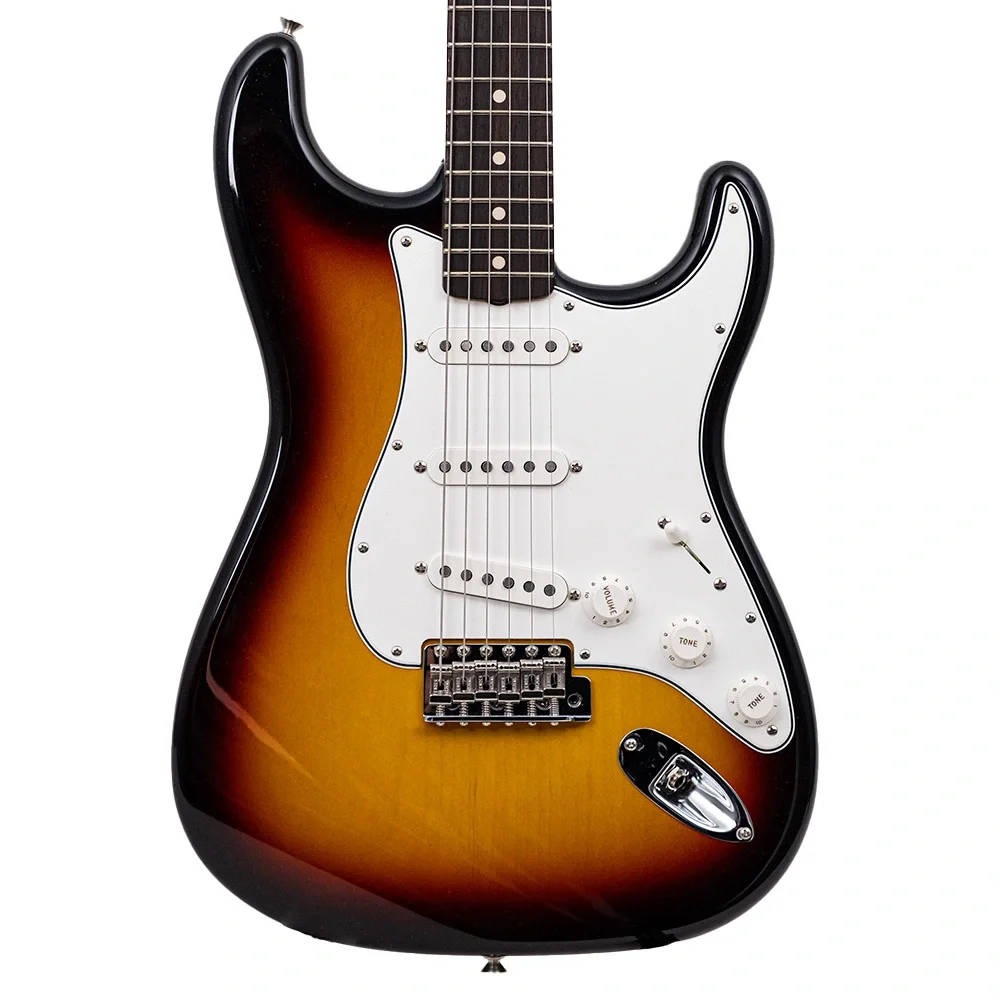 Fender Custom Shop 1963 Stratocaster NOS Gülağacı Klavye 3 Tone Sunburst Elektro Gitar