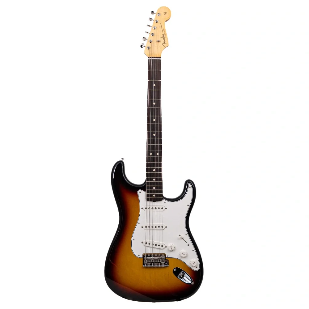 Fender Custom Shop 1963 Stratocaster NOS Gülağacı Klavye 3 Tone Sunburst Elektro Gitar