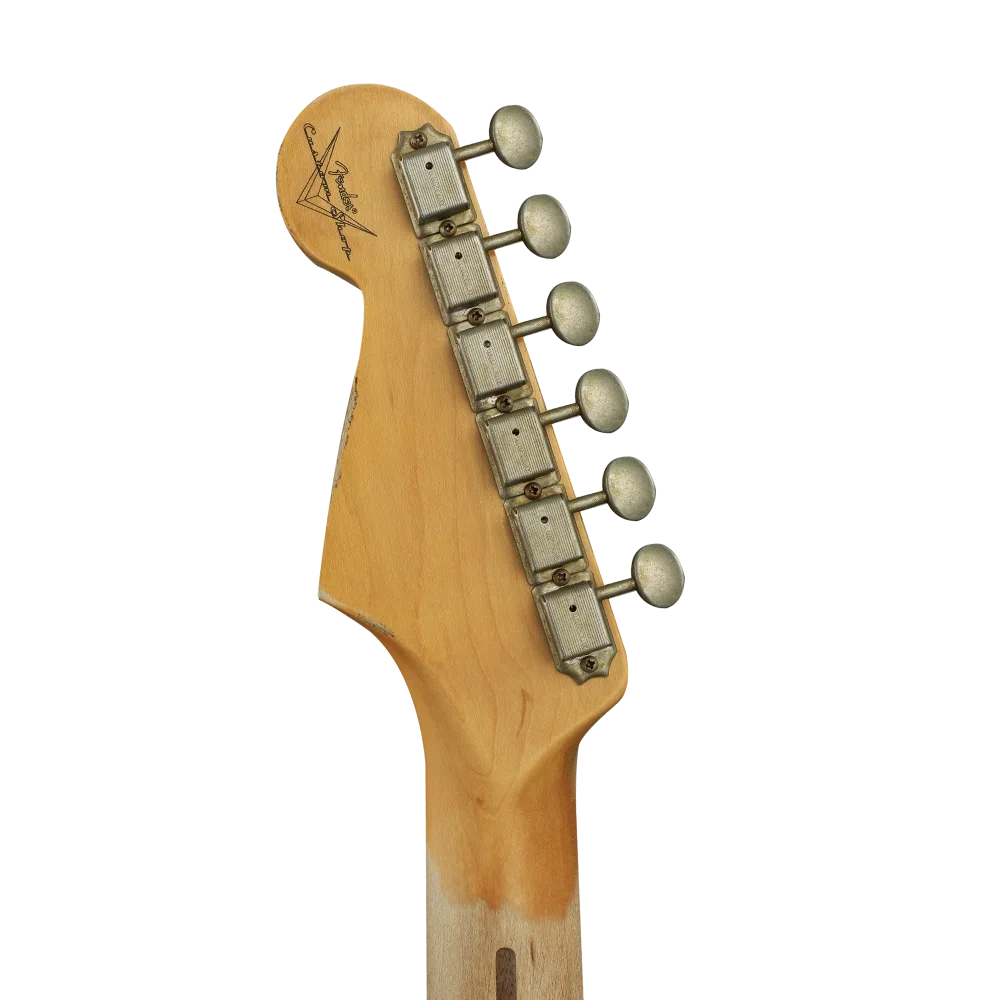 FENDER Custom Shop 1957 Stratocaster Heavy Relic Akçaağaç Klavye Nocaster Blonde Elektro Gitar