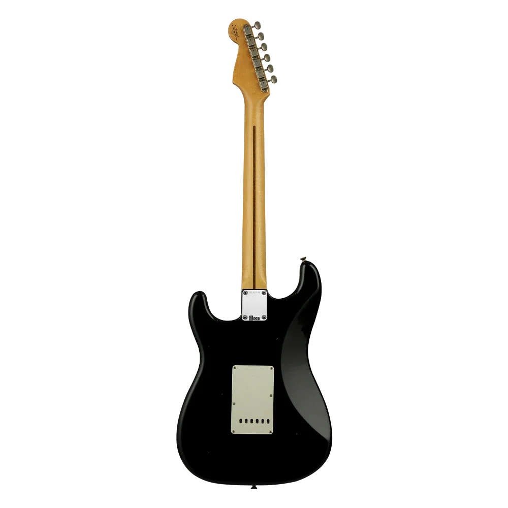 FENDER Custom Shop 1957 Stratocaster Journeyman Relic Akçaağaç Klavye Black Elektro Gitar