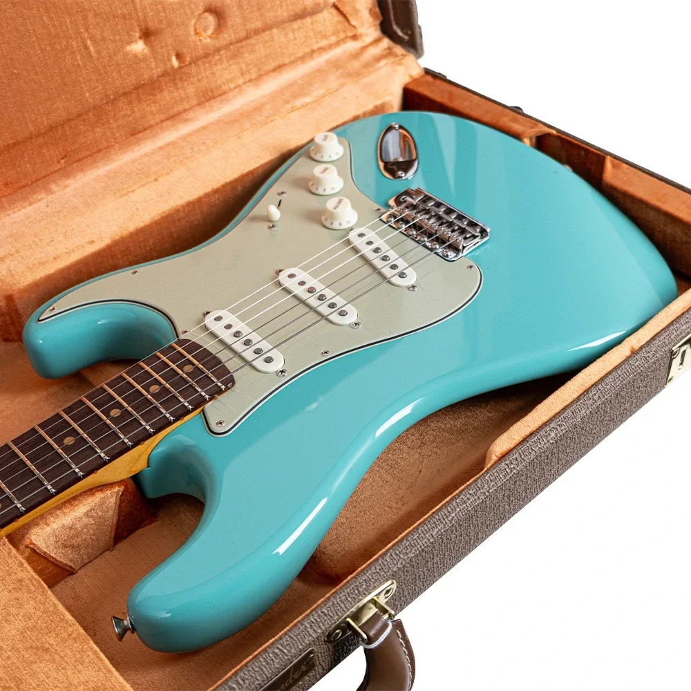 Fender Custom Shop 1959 Stratocaster NOS Gülağacı Klavye Surf Green Elektro Gitar