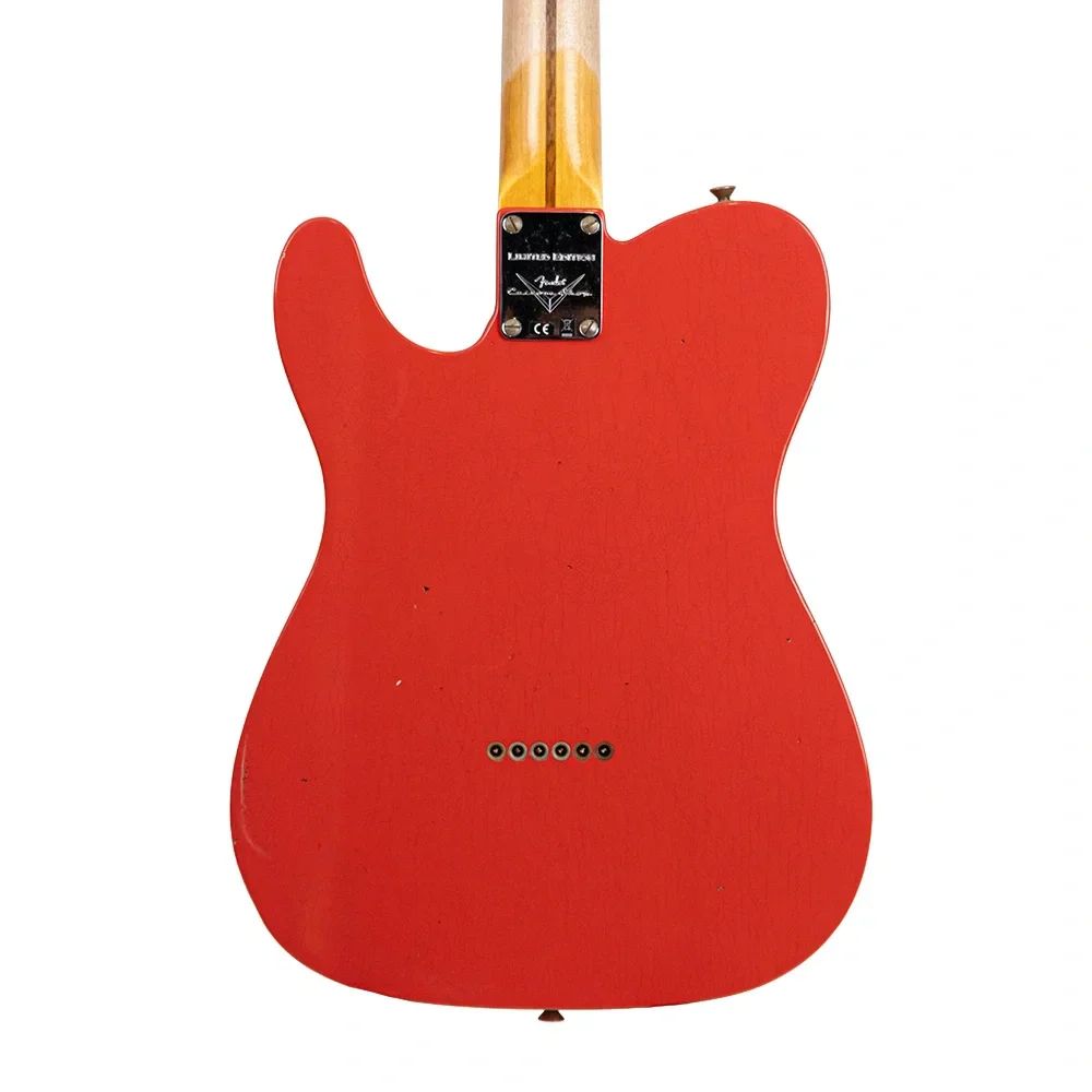 Fender Custom Shop Limited Edition 1950's Telecaster Journeyman Relic Aged Fiesta Red Elektro Gitar