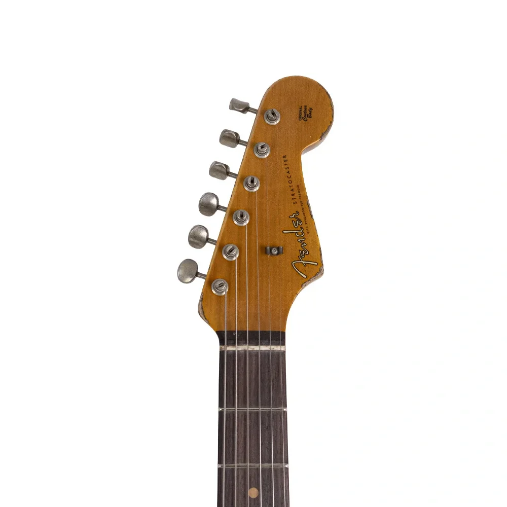 Fender Custom Shop Limited Edition 1961 Stratocaster Akçaağaç Klavye Super Heavy Relic Super Faded Aged 3 Ton Sunburst Elektro Gitar