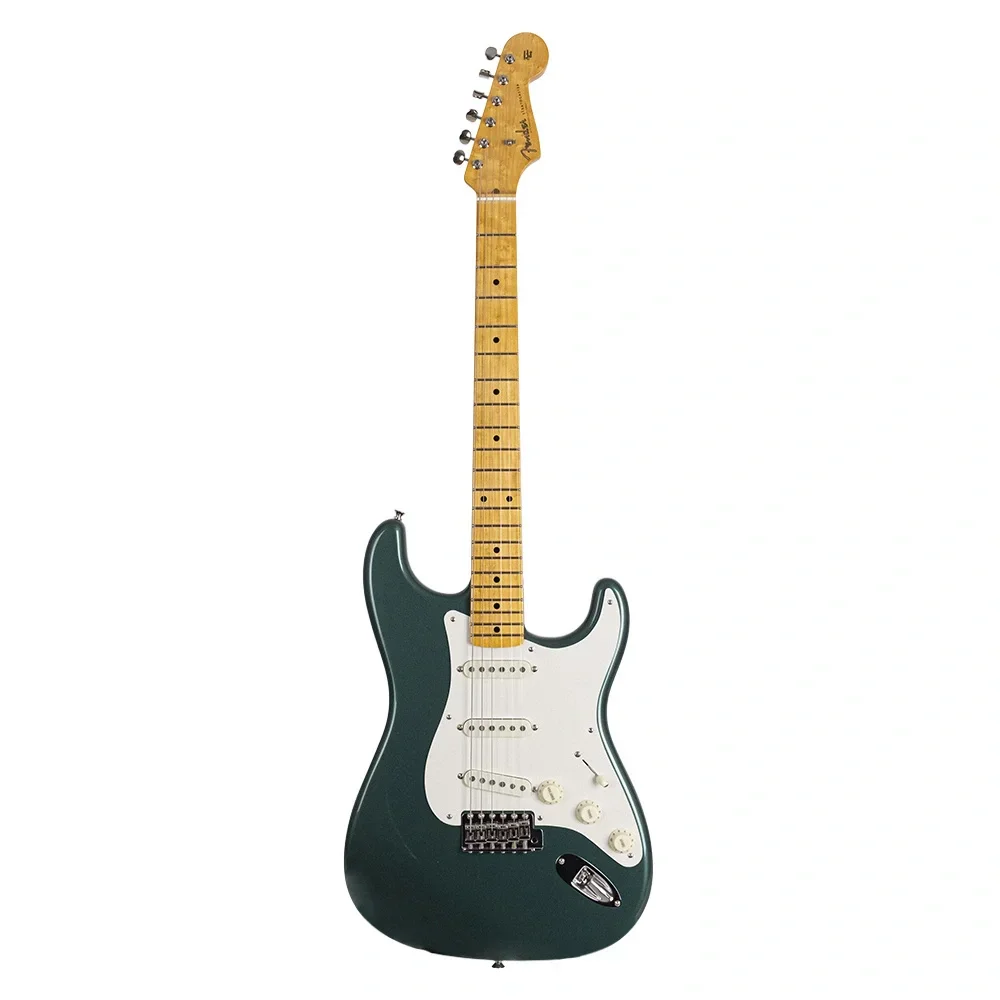 Fender Custom Shop Limited Edition 1959 Stratocaster Akçaağaç Klavye NOS Sherwood Green Metallic Elektro Gitar
