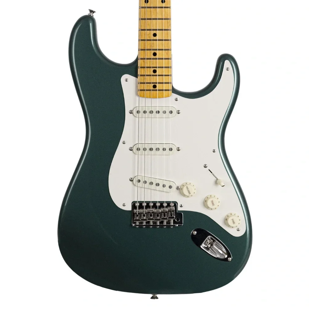Fender Custom Shop Limited Edition 1959 Stratocaster Akçaağaç Klavye NOS Sherwood Green Metallic Elektro Gitar