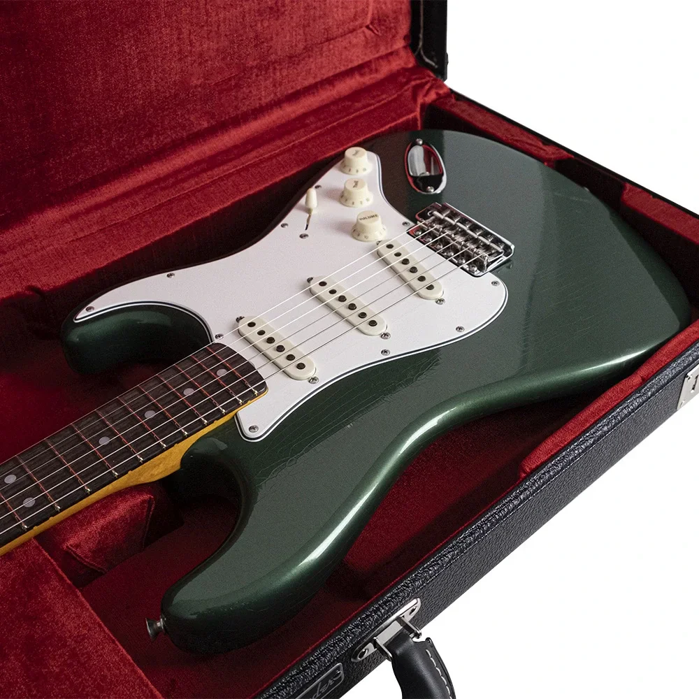 Fender Custom Shop Limited Edition L-Series Fat 1964 Stratocaster Closet Classic Aged Sherwood Green Elektro Gitar