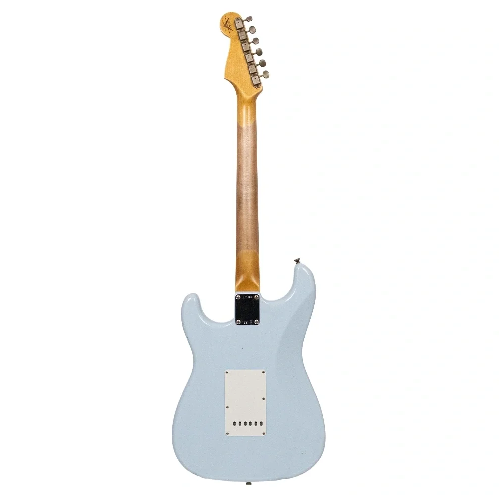Fender Custom Shop Limited Edition 1964 L-Series Stratocaster Journeyman Relic Faded Sonic Blue Elektro Gitar
