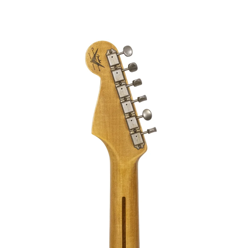 Fender Custom Shop 1955 Stratocaster Journeyman Relic Akçaağaç Klavye Black Elektro Gitar