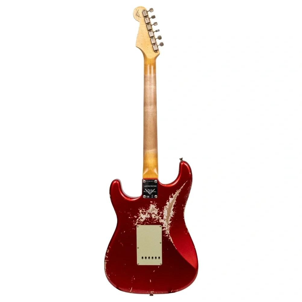 Fender Custom Shop Limited Edition 1962 Stratocaster Heavy Relic Gülağacı Klavye Candy Apple Red Elektro Gitar