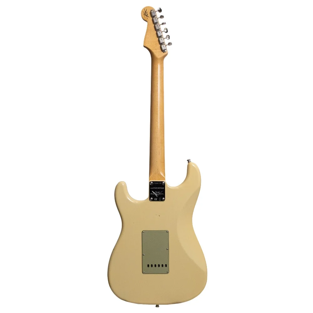 Fender Custom Shop 1965 Stratocaster Journeyman Relic Closet Classic Hardware Akçaağaç Klavye 9,5 - 12 Aged Vintage White Elektro Gitar