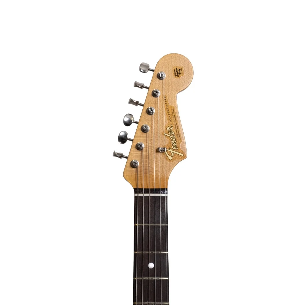 Fender Custom Shop 1965 Stratocaster Journeyman Relic Closet Classic Hardware Akçaağaç Klavye 9,5 - 12 Aged Vintage White Elektro Gitar