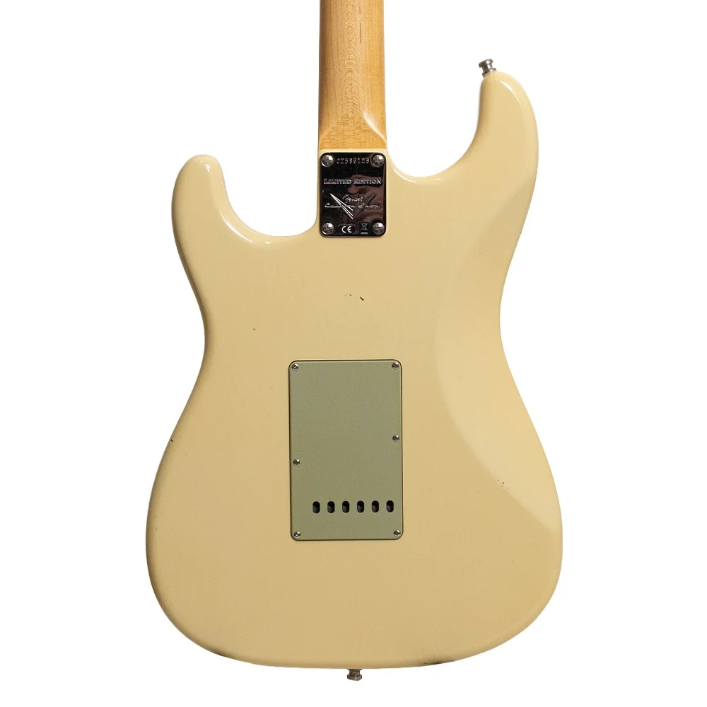 Fender Custom Shop 1965 Stratocaster Journeyman Relic Closet Classic Hardware Akçaağaç Klavye 9,5 - 12 Aged Vintage White Elektro Gitar
