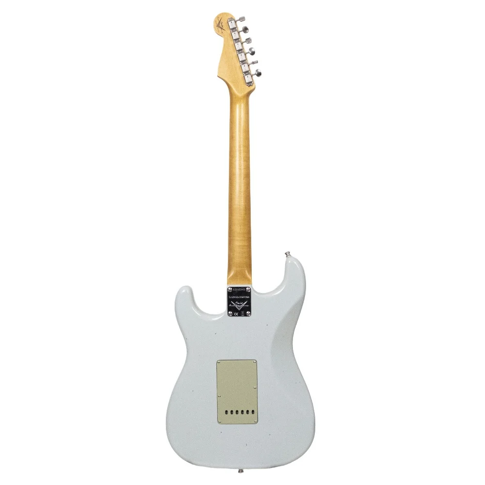 Fender Custom Shop Limited Edition 1965 Stratocaster Journeyman Relic Gülağacı Klavye Faded Sonic Blue Elektro Gitar
