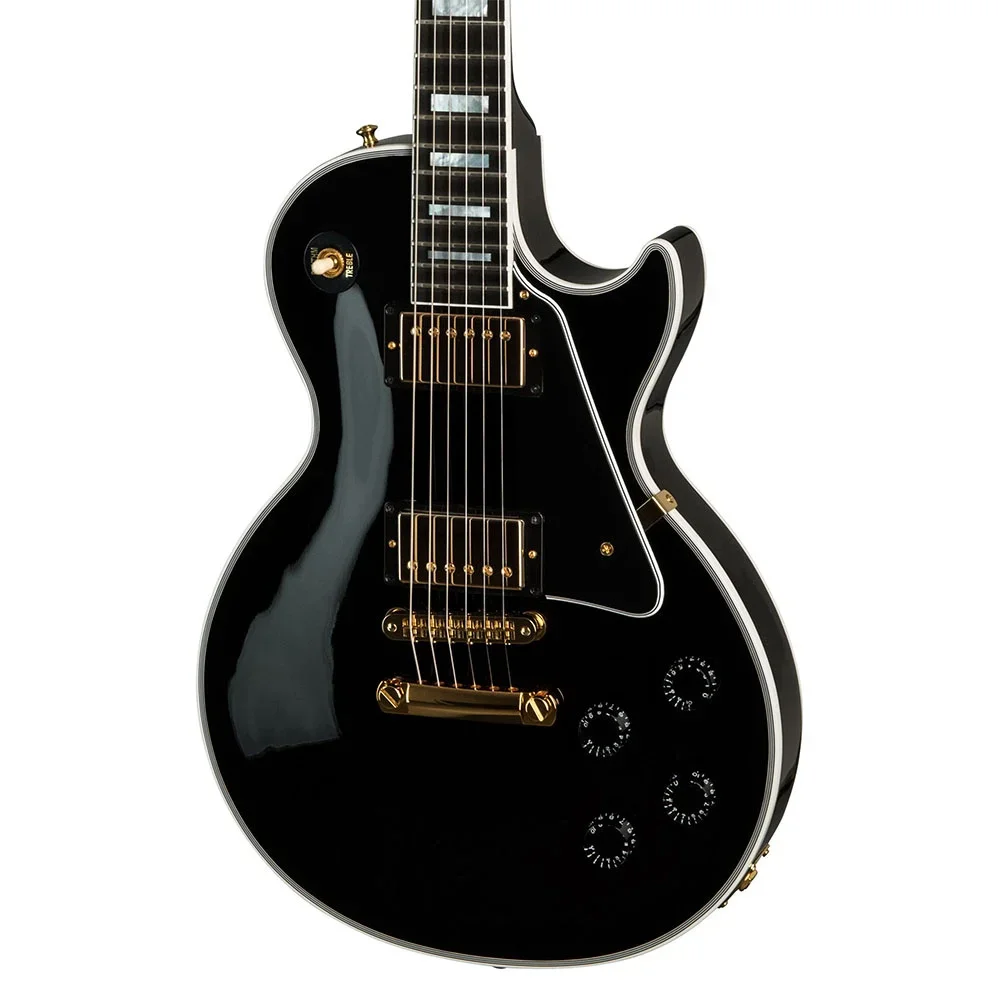 Gibson Les Paul Custom Ebony Klavye Gloss Ebony Elektro Gitar