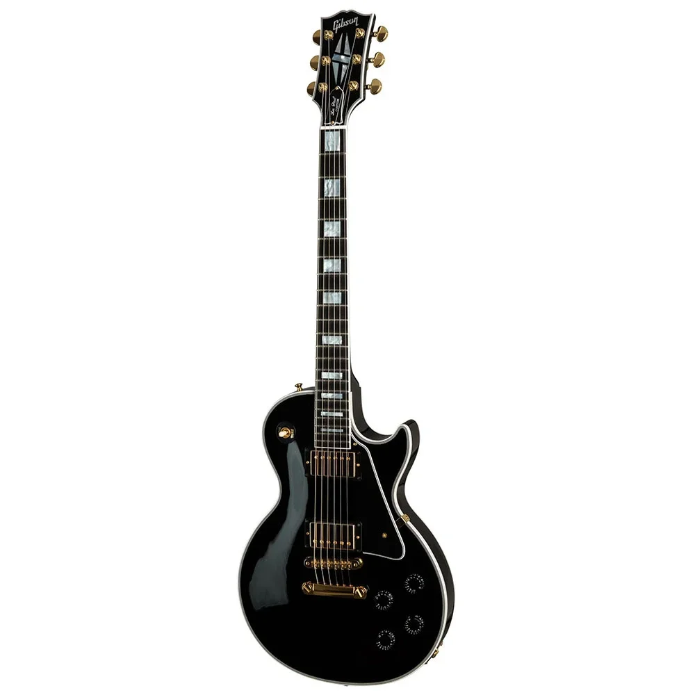 Gibson Les Paul Custom Ebony Klavye Gloss Ebony Elektro Gitar