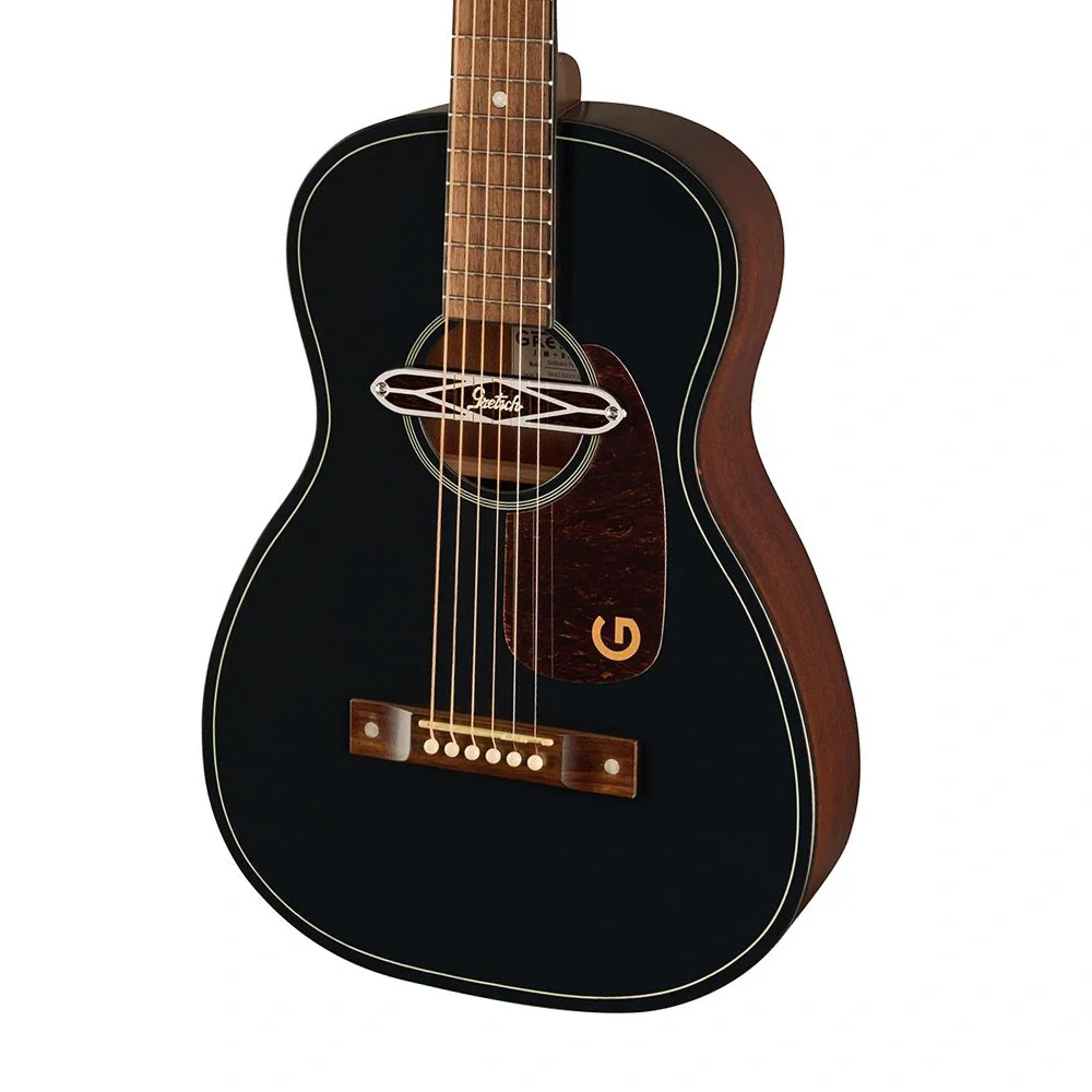 Gretsch Jim Dandy Deltoluxe Parlor Ceviz Klavye TSPG Blacktop Elektro Akustik Gitar