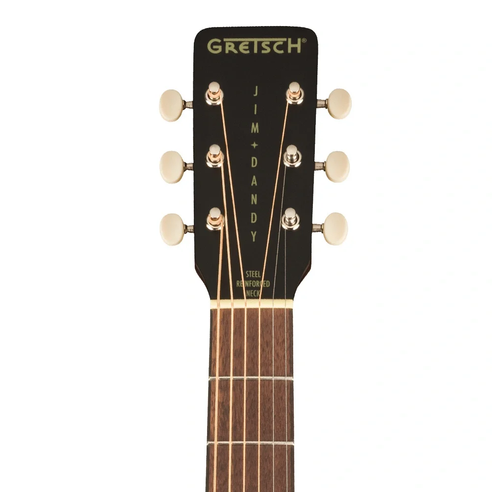 Gretsch Jim Dandy Deltoluxe Concert Ceviz Klavye TSPG Blacktop Elektro Akustik Gitar